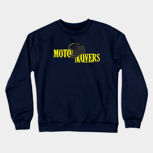 moto helmet Crewneck Sweatshirt by Atrixy